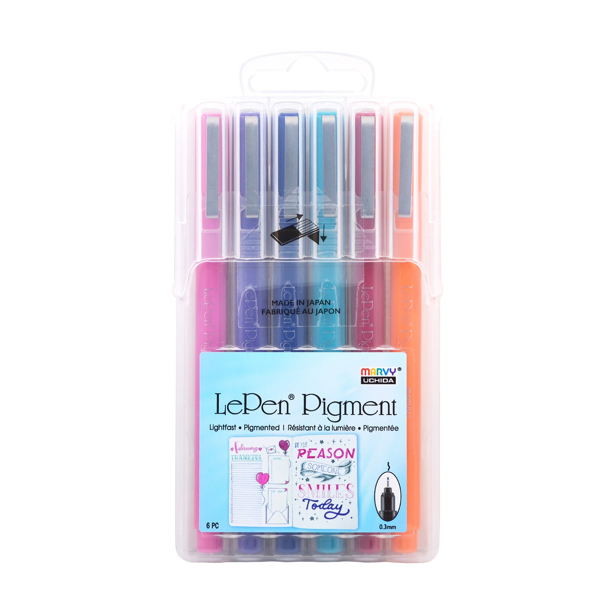 Uchida Of America Le Pen Flex Pastel Colors Art Supplies, 6 Count (Pack of  1)