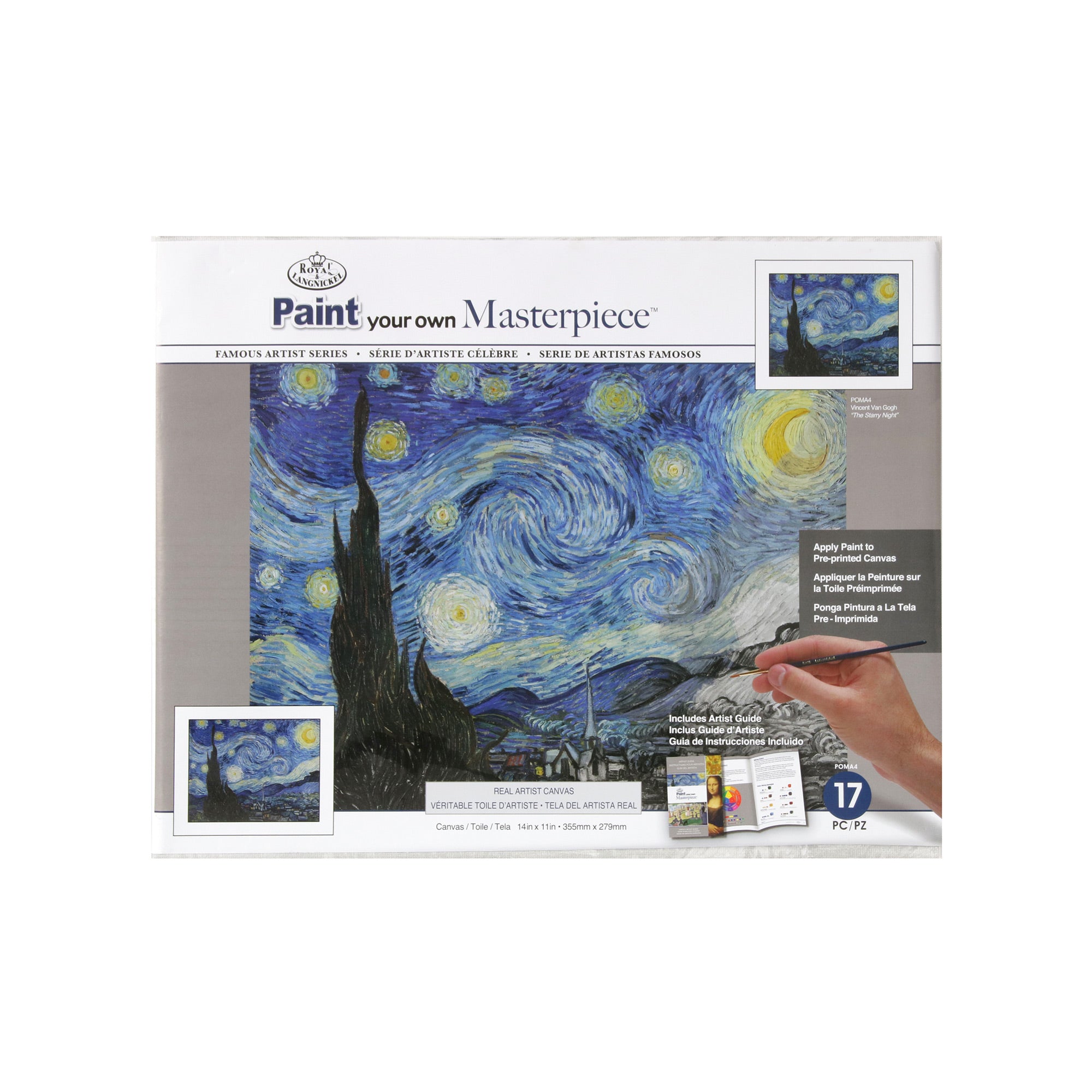 Bouck Paint by Number Kit for Adults - Van Gogh's Irises, Includes 14 inch, Brown
