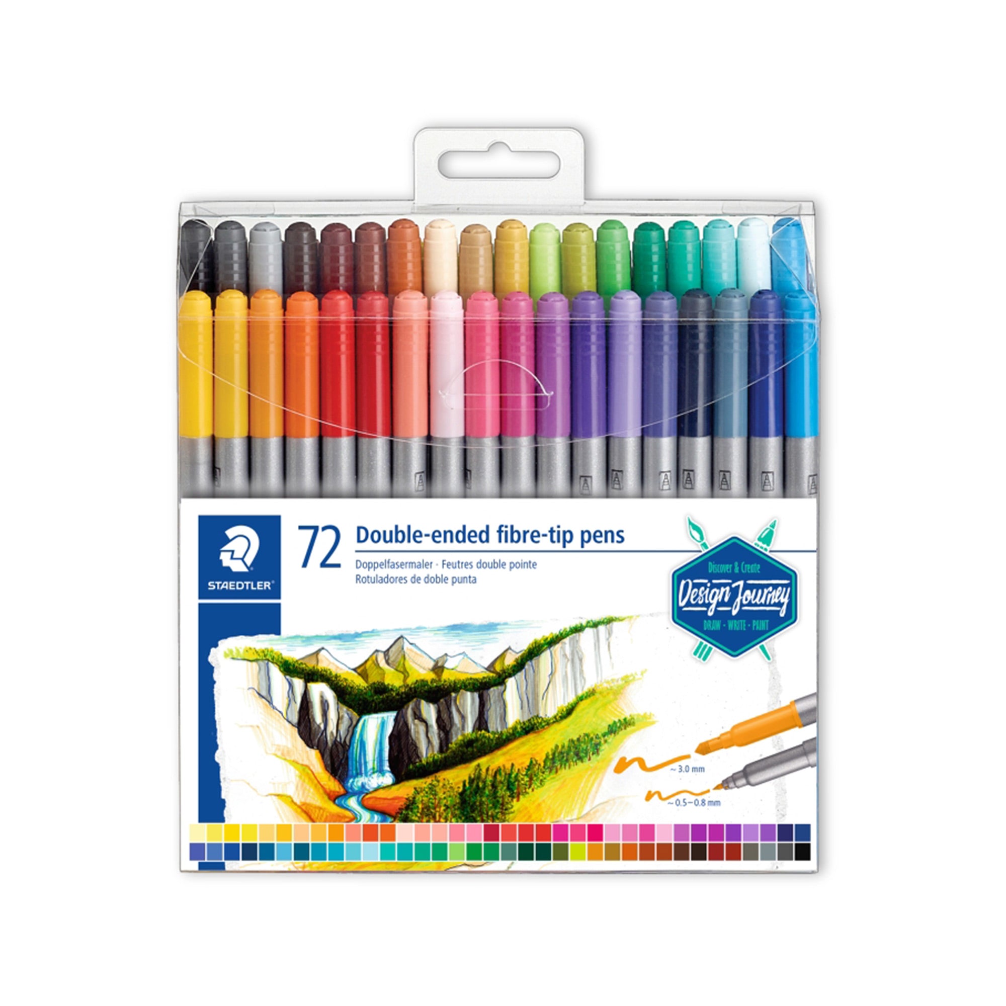 ✓ Staedtler Lot de 10 stylos de calligraphie couleur en stock