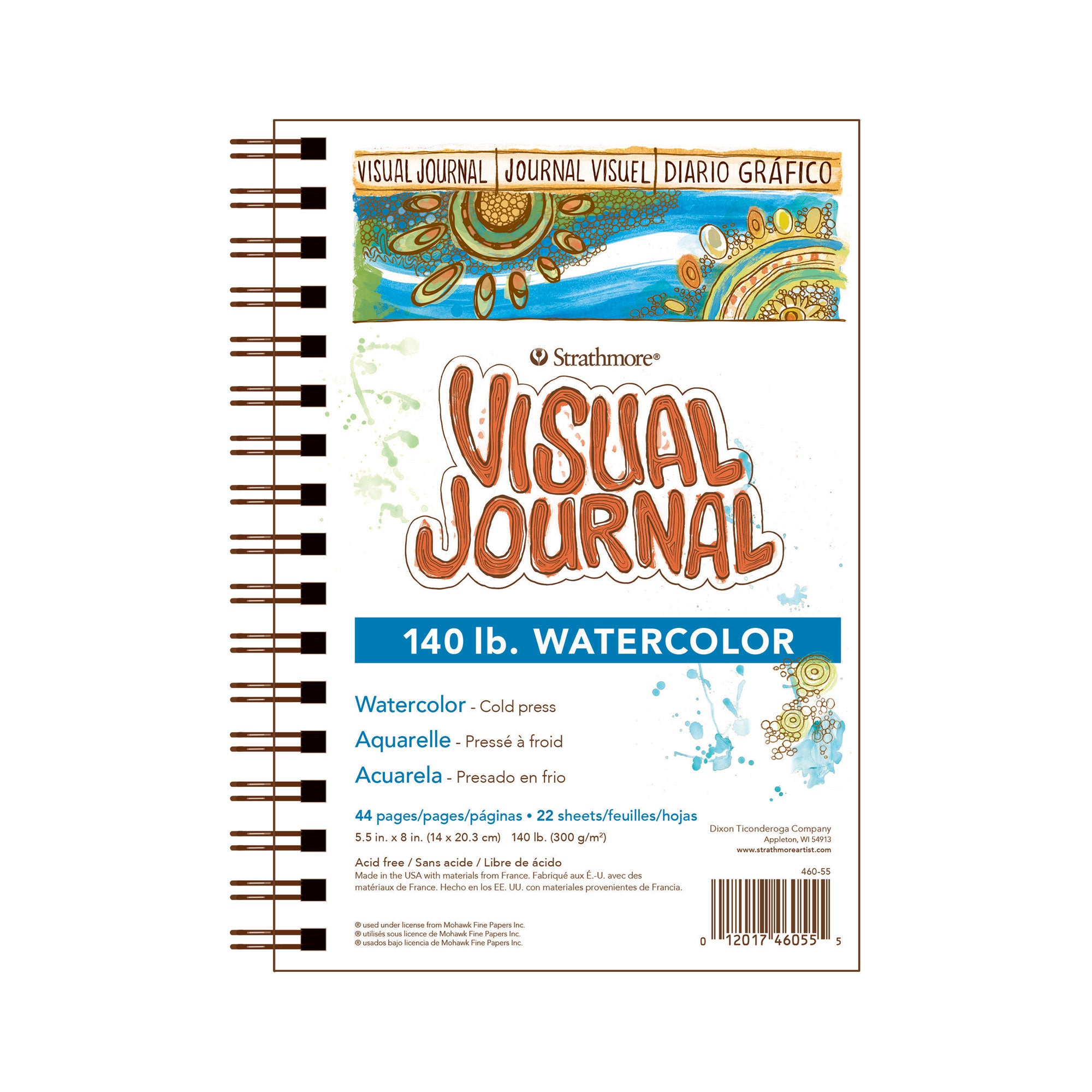 Fontaine papier aquarelle – Carnet cousu avec papier buvard