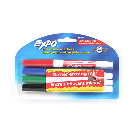 12-Pack Dry-Erase Markers - Chisel Tip