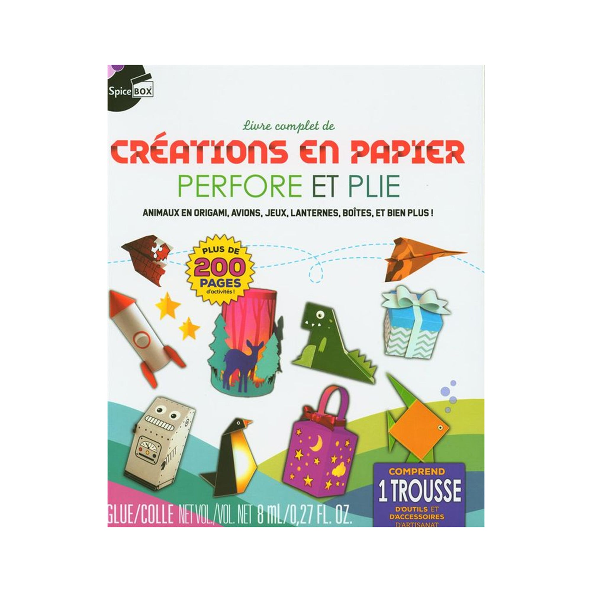 Avions en papier : livre et trousse par COLLECTIF