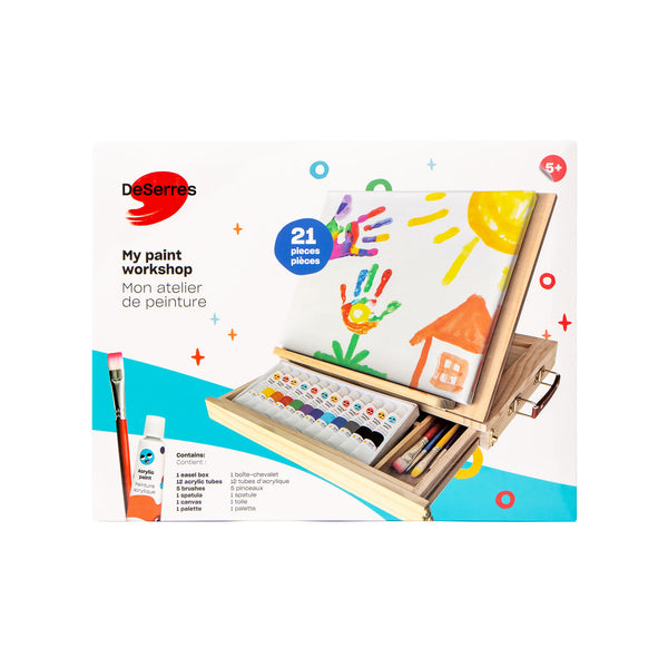 Scribbles • Kit de Peinture au Doigt pour Tissu & Rouleau Kit Neon