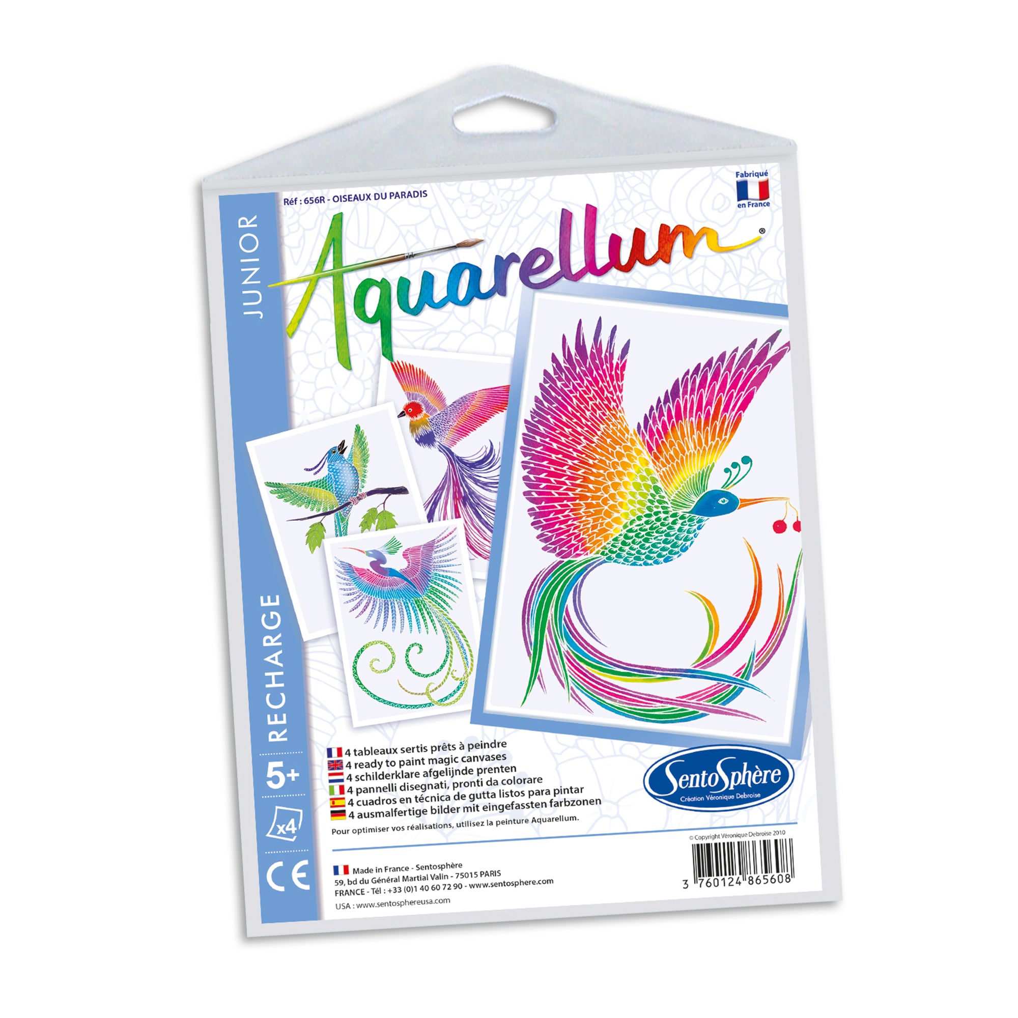 Coffret peinture Aquarellum junior - papillons et fleurs