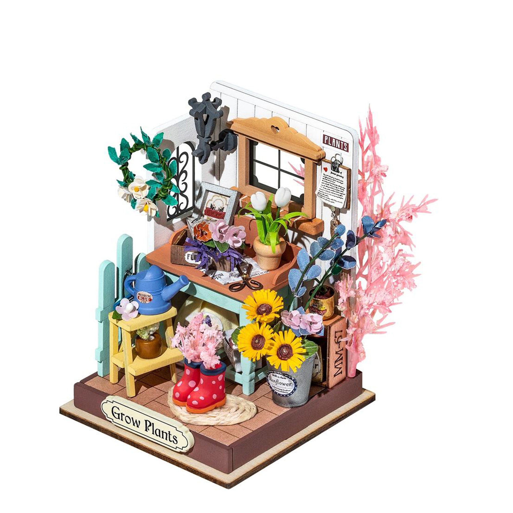 DS008, Kit maison miniature bricolage : librairie de temps libre