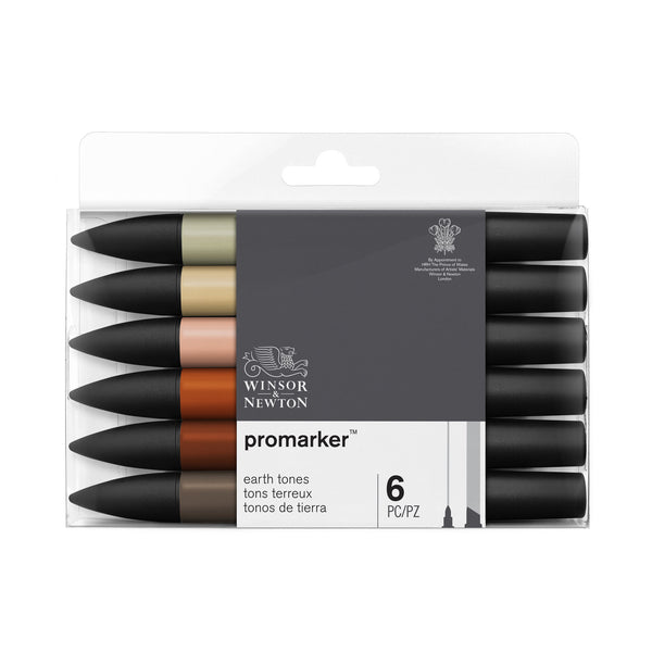 Permanent Markers, Earth Tones, Fine & Brush Tip - Set of 40 | Arteza