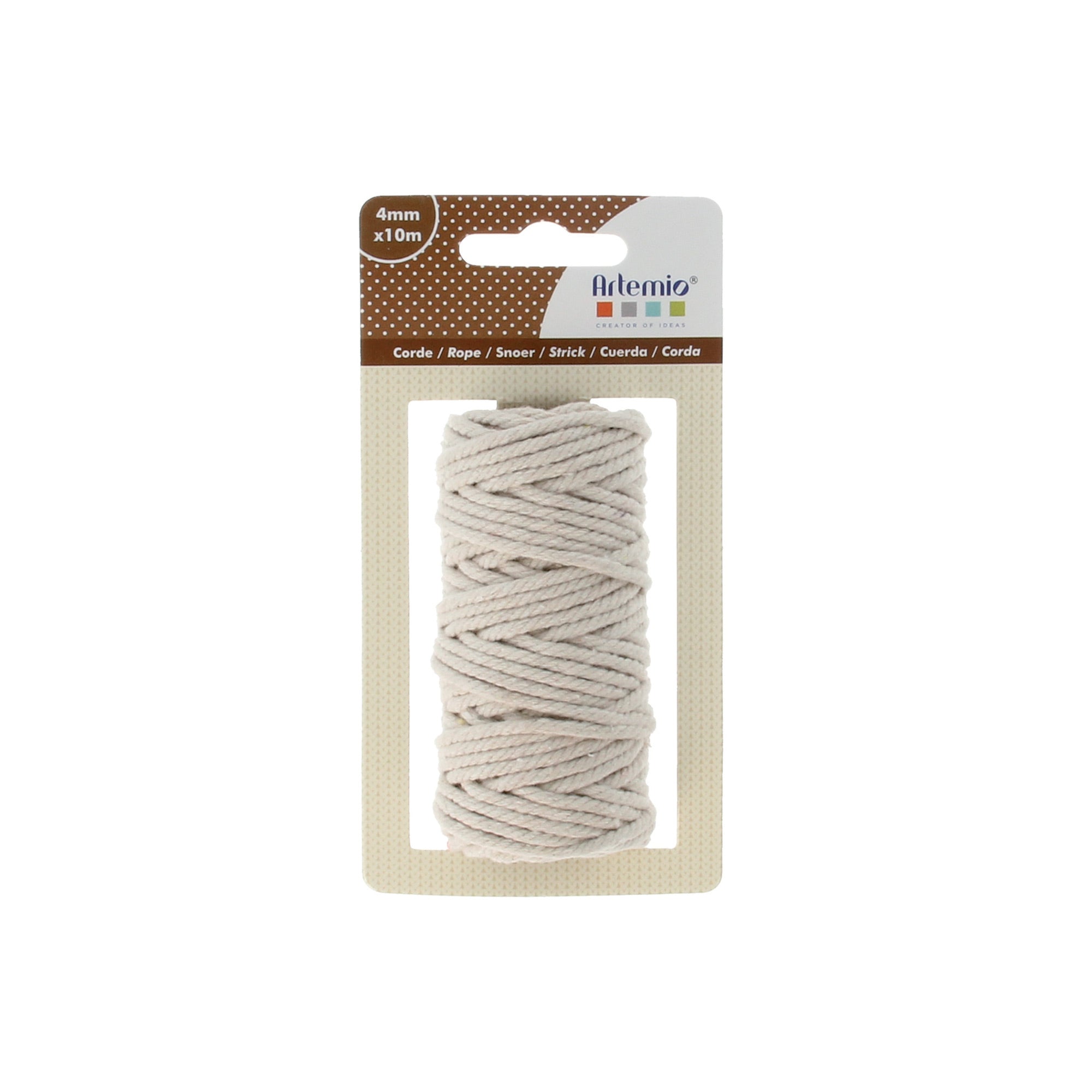 Corde naturelle blanche 2 mm x 30 m