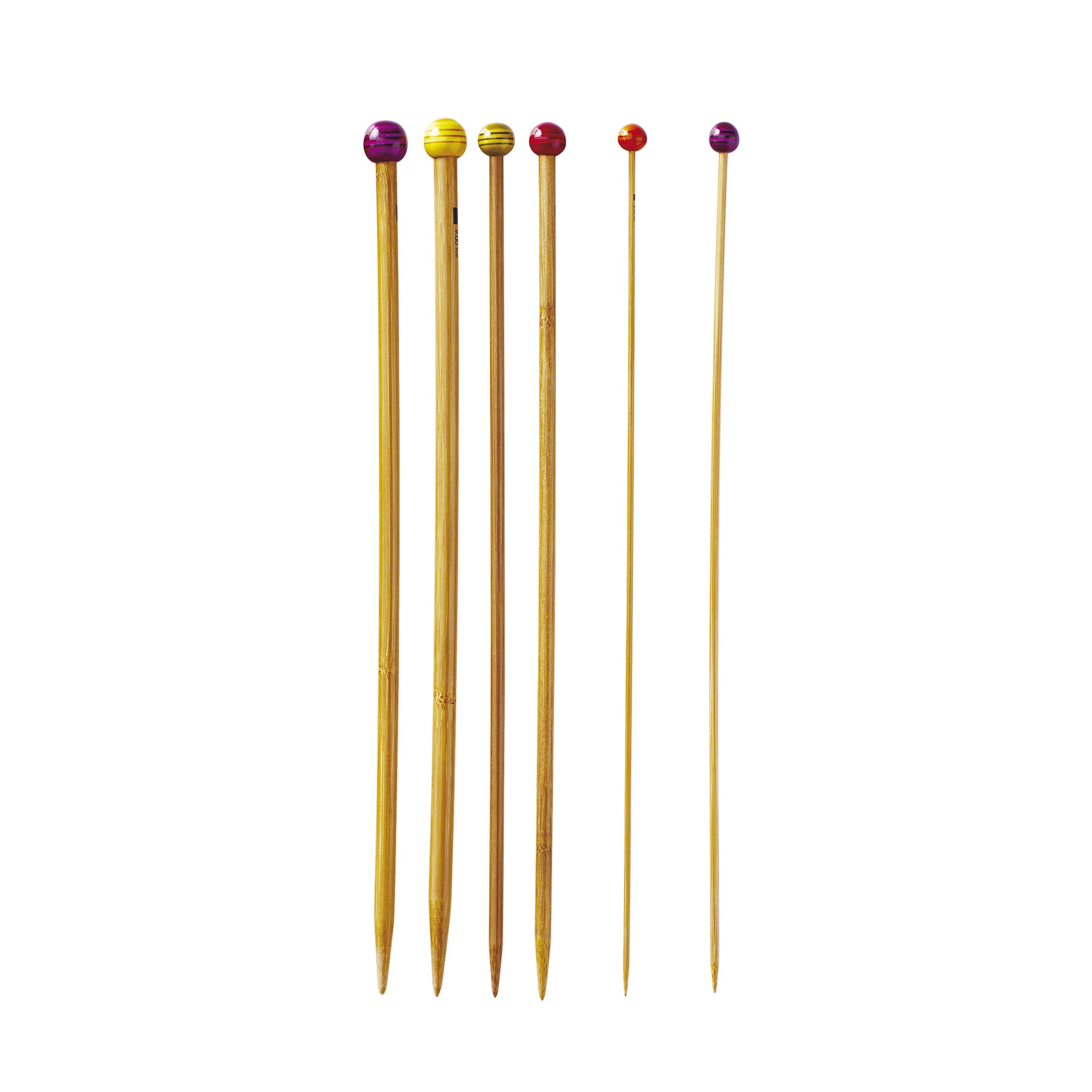 Aiguilles à tricoter - Bambou - 35 cm - Plusieurs tailles - Aiguilles à  tricoter - Creavea