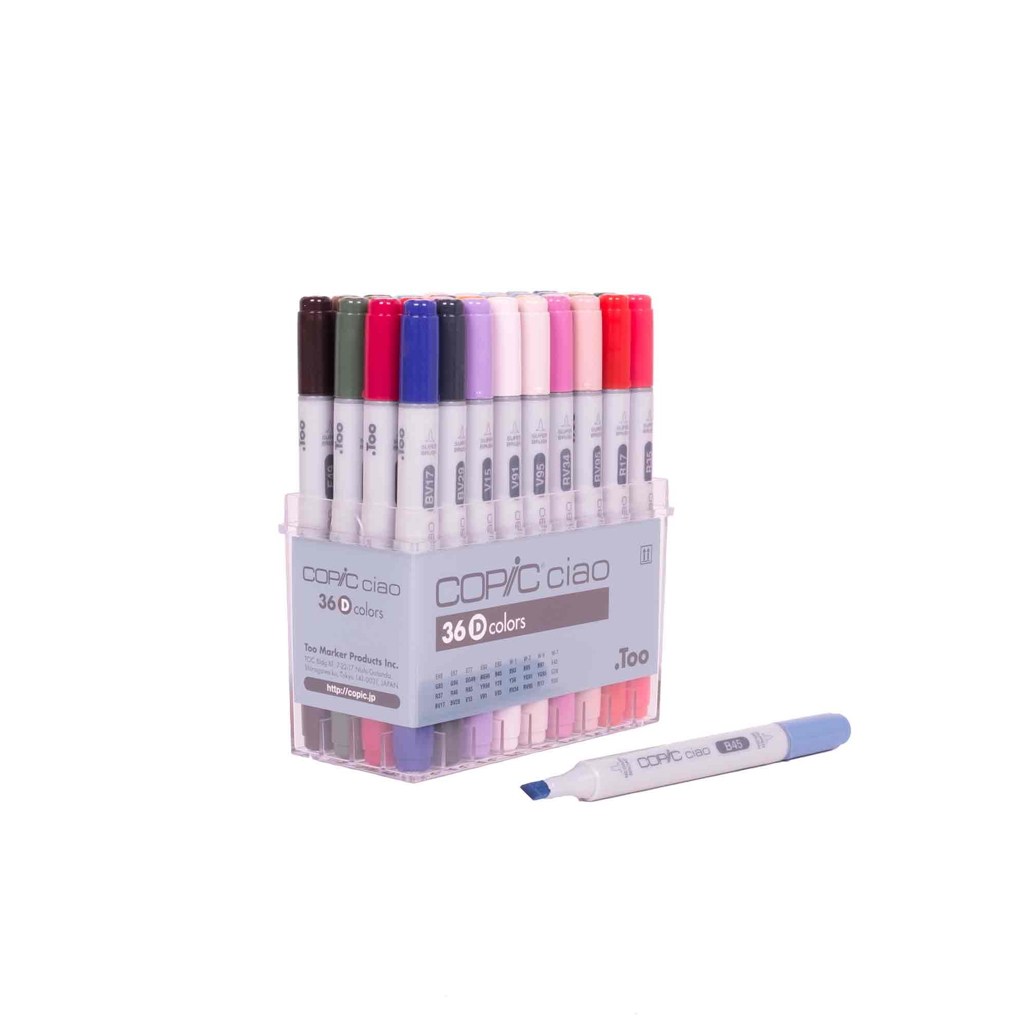 Copic Ciao Markers - Set B, 36 Colours | DeSerres