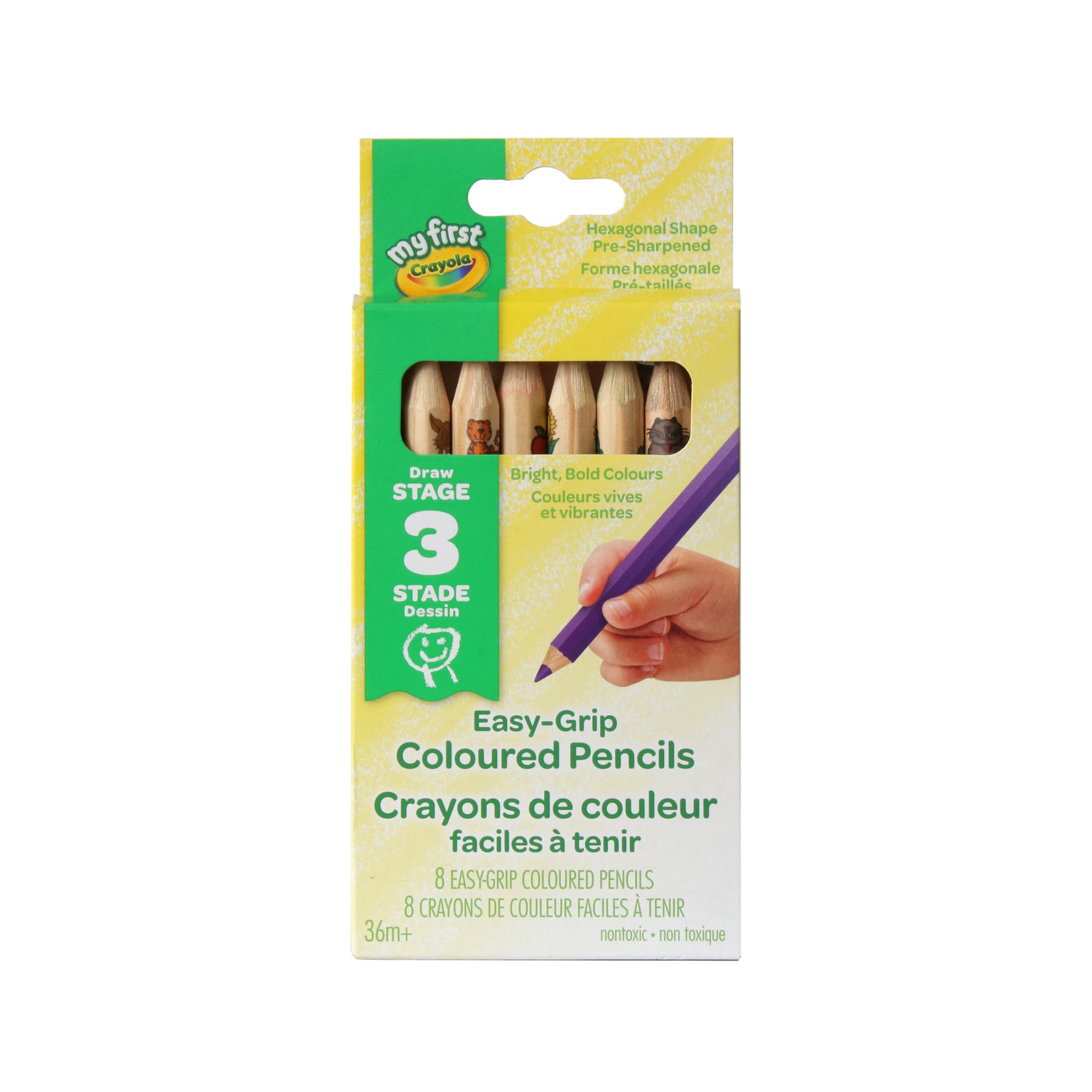 Teddy Crayons BABY - 6 Pz Crayons de couleur CARIOCA