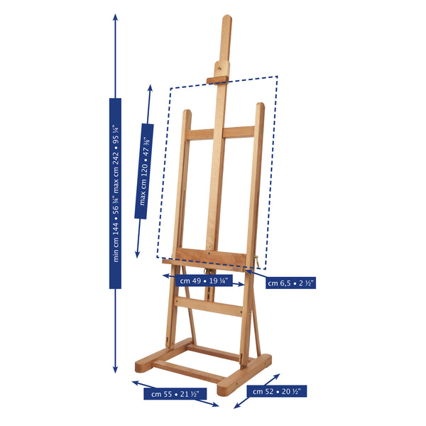 WOODEN EASEL STAND > 71 Tall Wooden Tripod Easel Display Floor Adjustable  Stand Sketch Painting Portable, Holds Canvas up to 55, Adults, Kids  Artists Buy from e-shop
