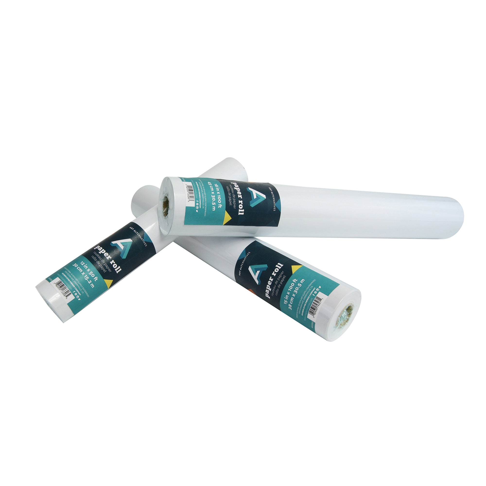 Rouleau de papier kraft blanc 33,3 lb - 91 cm x 305 m (36