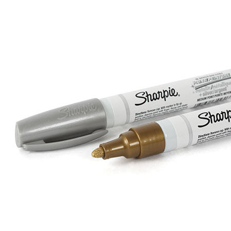 BUNDLE: Sharpie Metallic Fine Pnt Permanent Marker, 1 Silver & 1 Gold  Markers 