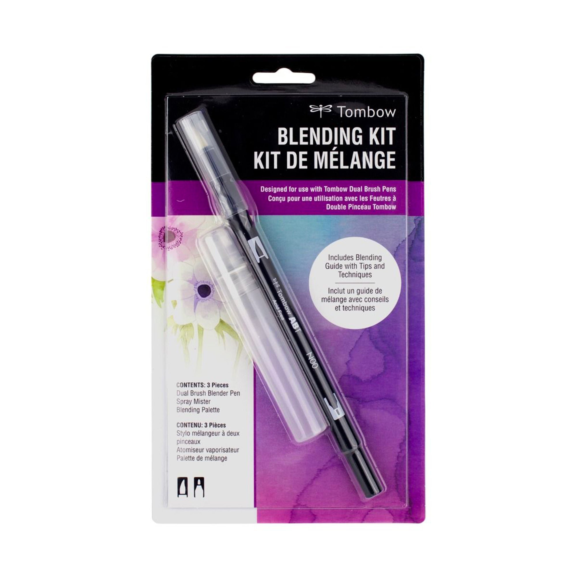 Tombow Dual Brush Pen Set of 108 Colors w/ Marker Case (Tri-Fold Holder)