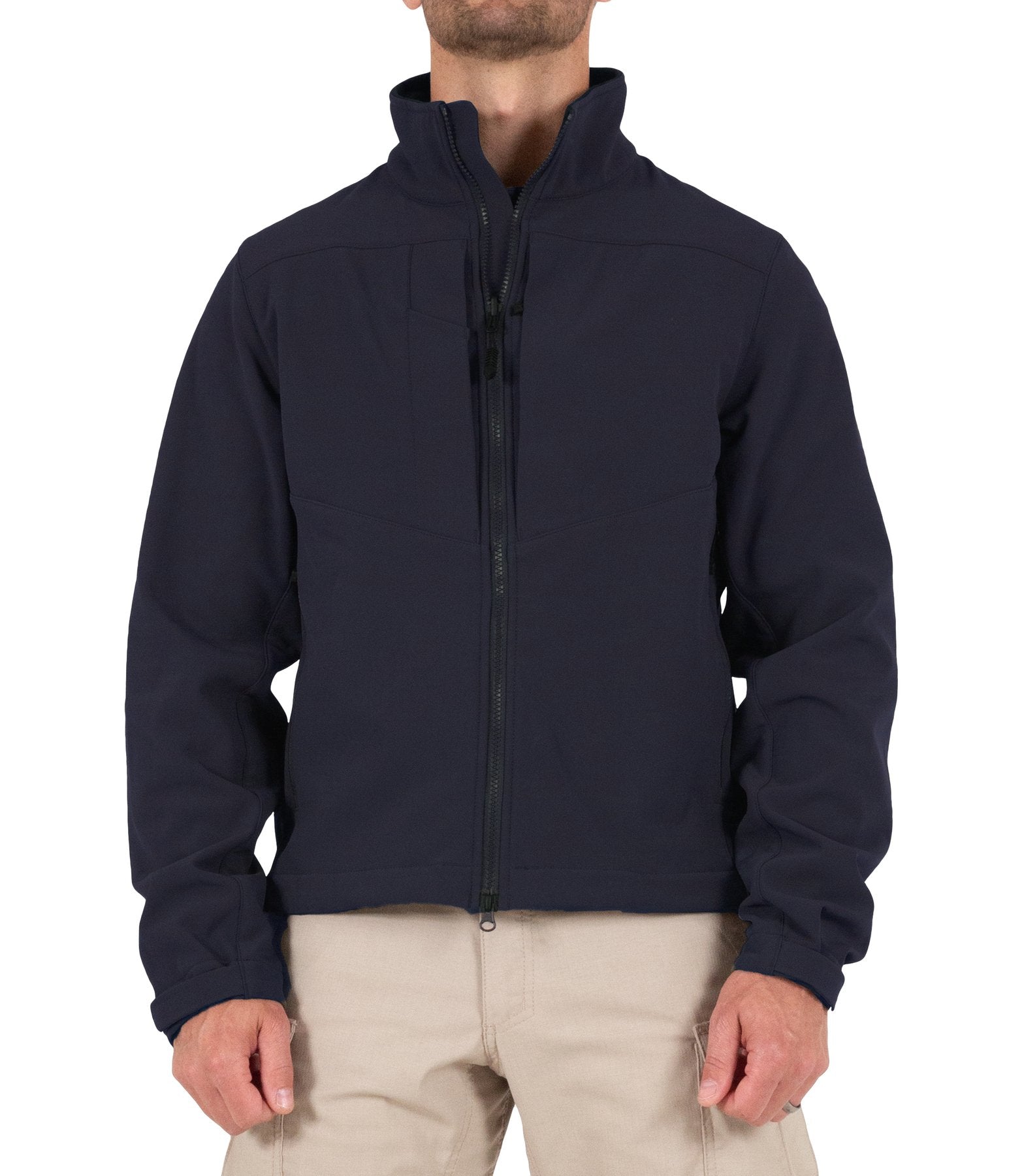 BILOXI FD FIRST TACTICAL MEN'S TACTIX SOFTSHELL JACKET NAVY
