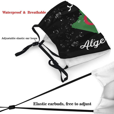 Masque Reutilisable Drapeau De L Algerie Viva L Algerie T Shirt Algerie