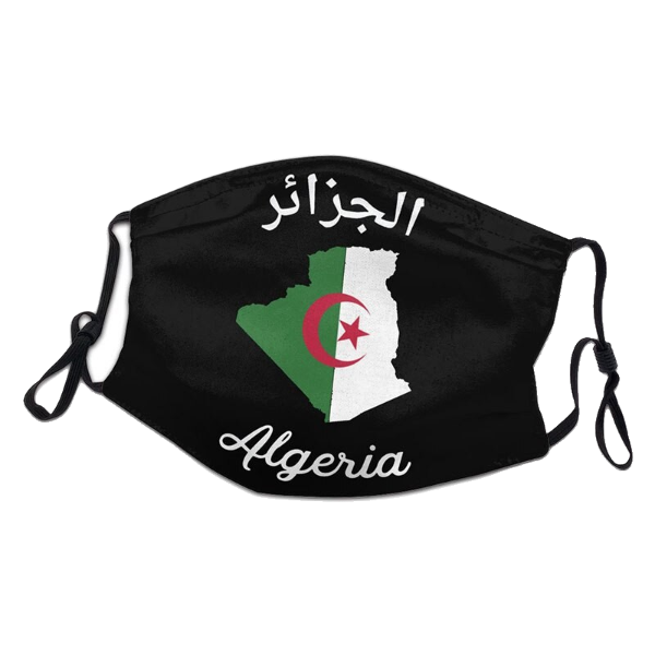 Masque Reutilisable Drapeau De L Algerie Viva L Algerie T Shirt Algerie