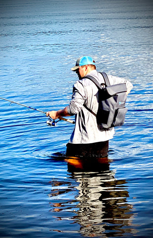 Dry Pocket Apparel Shorts and Swim Trunks with Waterproof Pockets for Surf Fishing