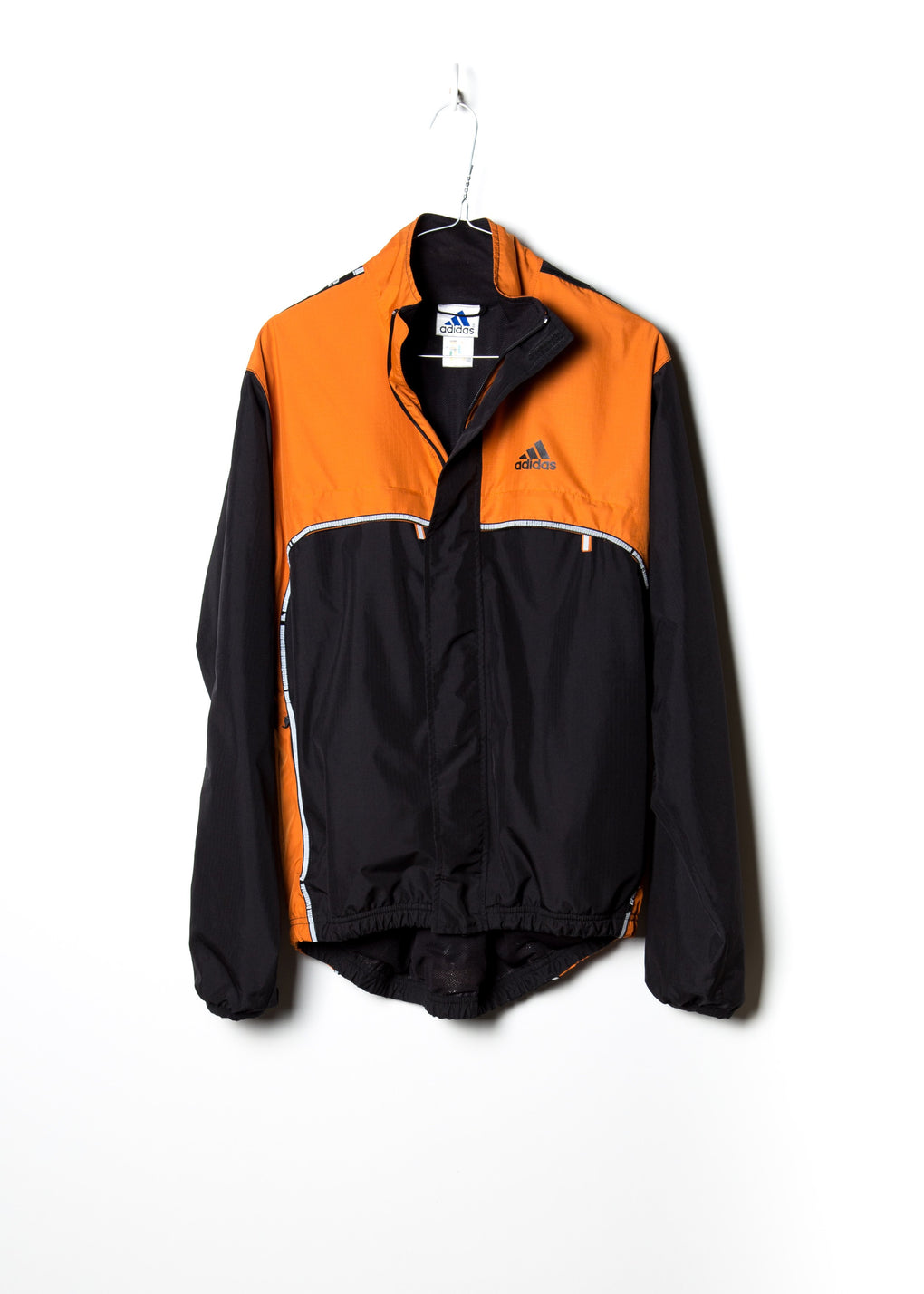 orange adidas coat