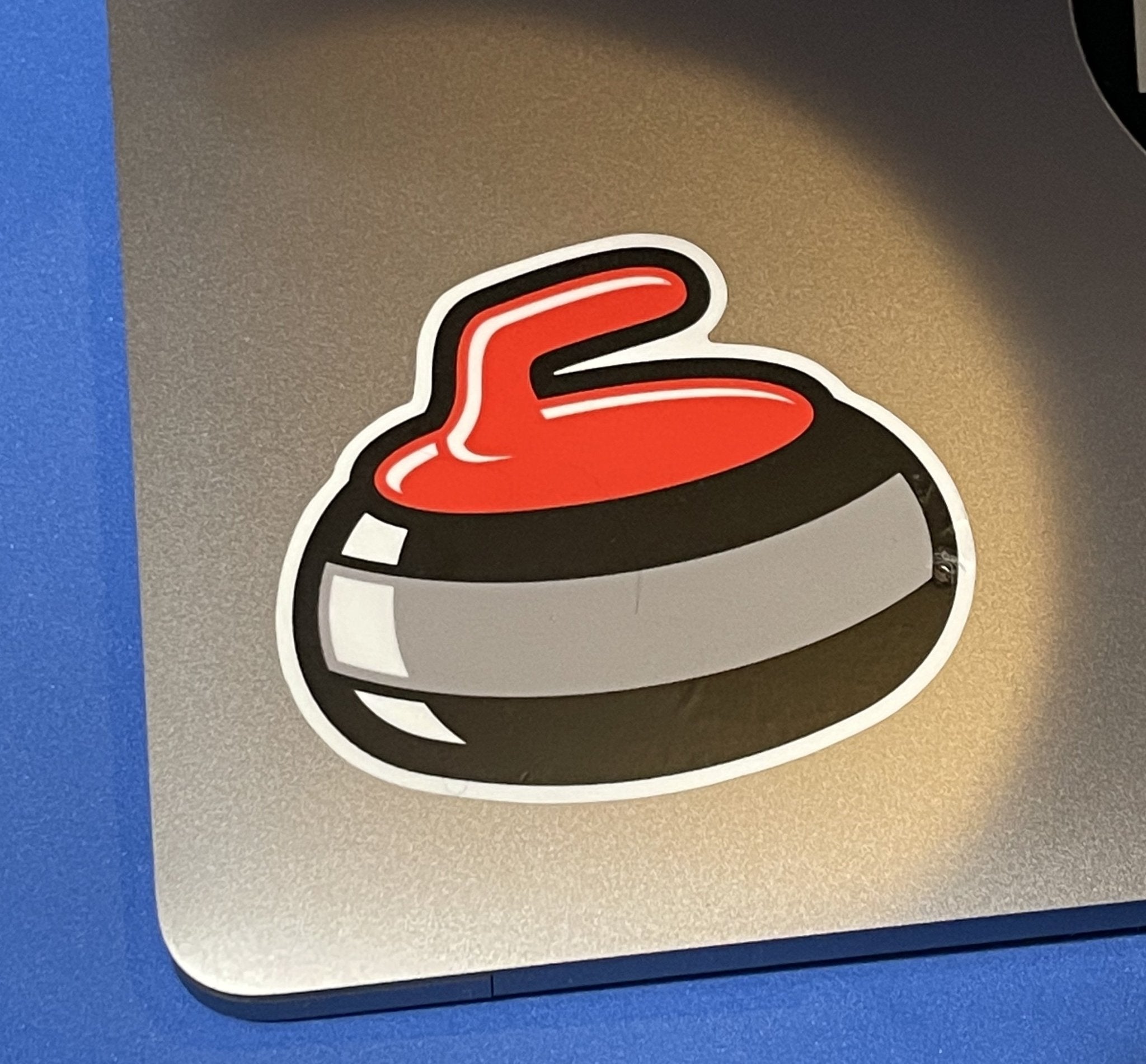 Big Red Rock Curling Laptop Sticker Decal 3"