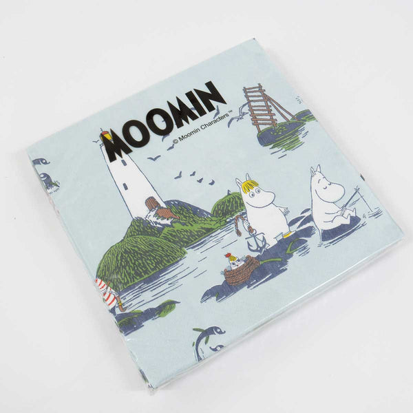 Moomin ムーミン Havi ハヴィ デザインペーパー ( 海 / 20枚入り )