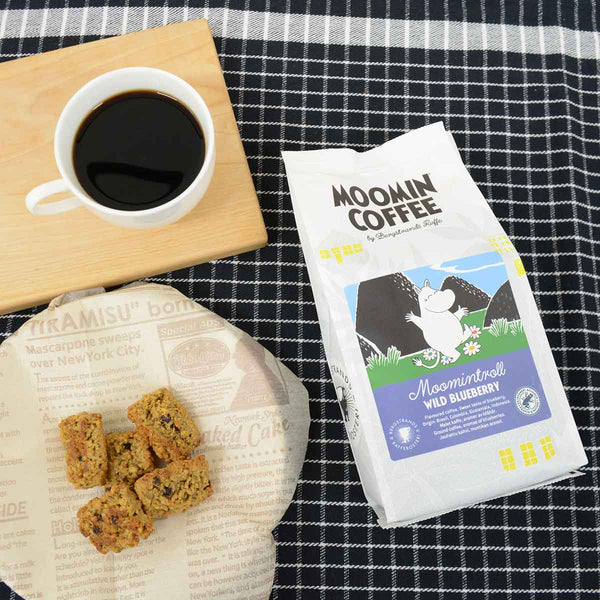 Moomin ムーミン Bergstrands Kafferos ベルグストランドコーヒー ムーミンフレーバーコーヒー（ ムーミン / ワイルドブルーベリー/ 250g )