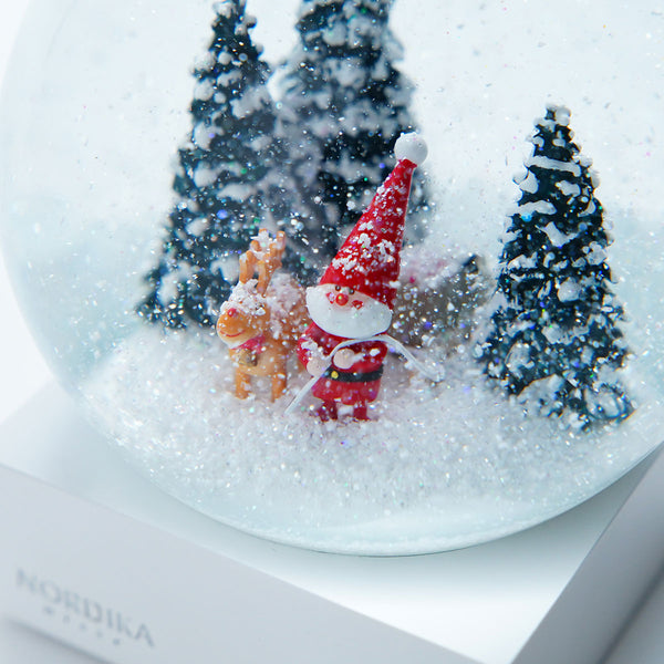 【予約】【新作】NORDIKA nisse ノルディカ ニッセ クリスマス スノードーム（ そりをひいたサンタ / レッド ）