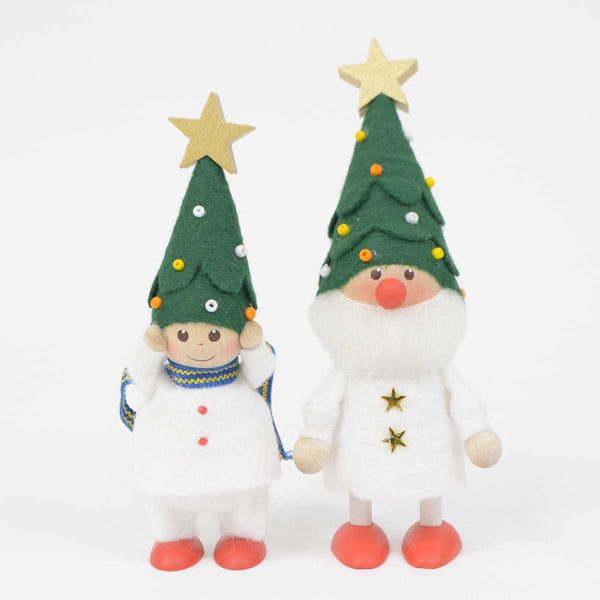 【ノルディカ公式ショップ限定品】NORDIKA nisse ノルディカ ニッセ クリスマス 木製人形 ( ツリー帽子のサンタ ) )