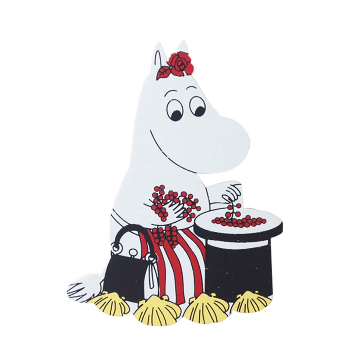 Moomin ムーミン Aprilmai アプリルマイ 木製マグネット ムーミンママベリーと帽子 北欧雑貨