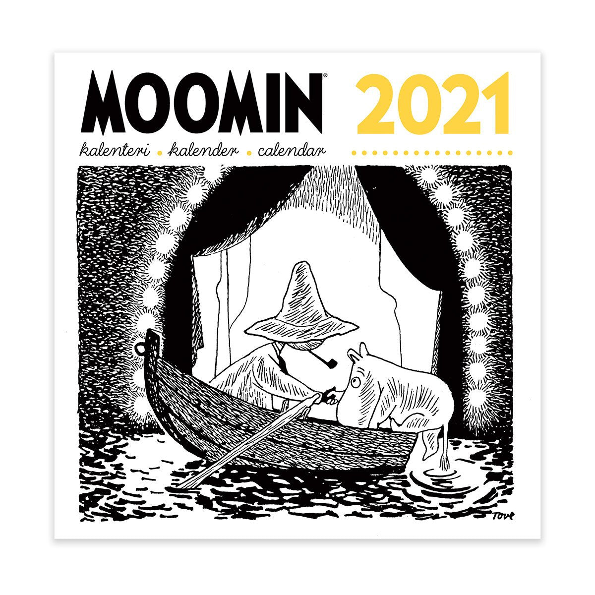 Moomin ムーミン Putinki プティンキ 壁掛けカレンダー 21年 30 30cm セール 北欧雑貨