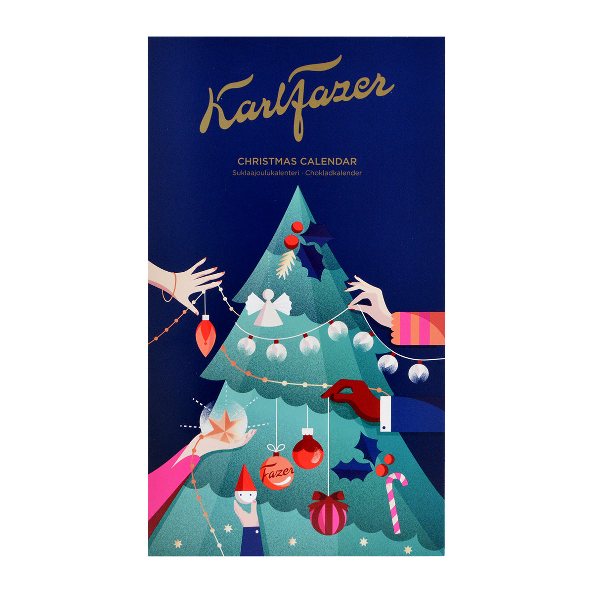 Fazer ファッツェル Karlfazer チョコレート アドベントカレンダー 24個入り 北欧雑貨