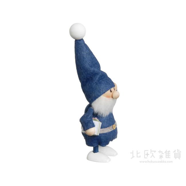 Nordika Nisse ノルディカ ニッセ クリスマス 木製人形 プレゼントを持ったサンタ ブルー 北欧雑貨