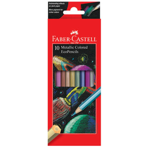 10 Count Metallic Color Pencils Set For Kids Ecopencils - Nelson-Atkins Museum Store