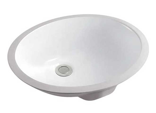 oval undermount bathroom sink weight