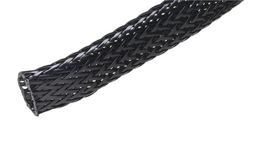 Black Braided Wire Sheath, Nylon Cable Sleeve Black