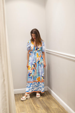 chunky sandal maxi dress style challenge curated style