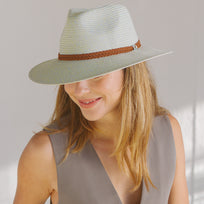 FGE17-GERRY FEDORA-PISTACHIO SUNHAT