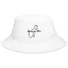 GorrasVaqueras White Quintana Roo Bucket Hat