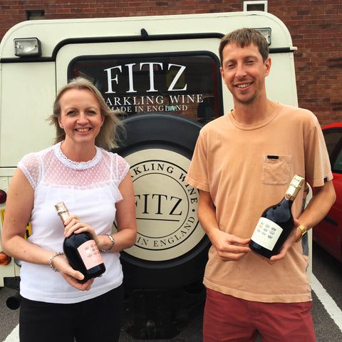 Image of Gareth (Fitz UK) and Julia (Just Perfect Wine) before social distancing!