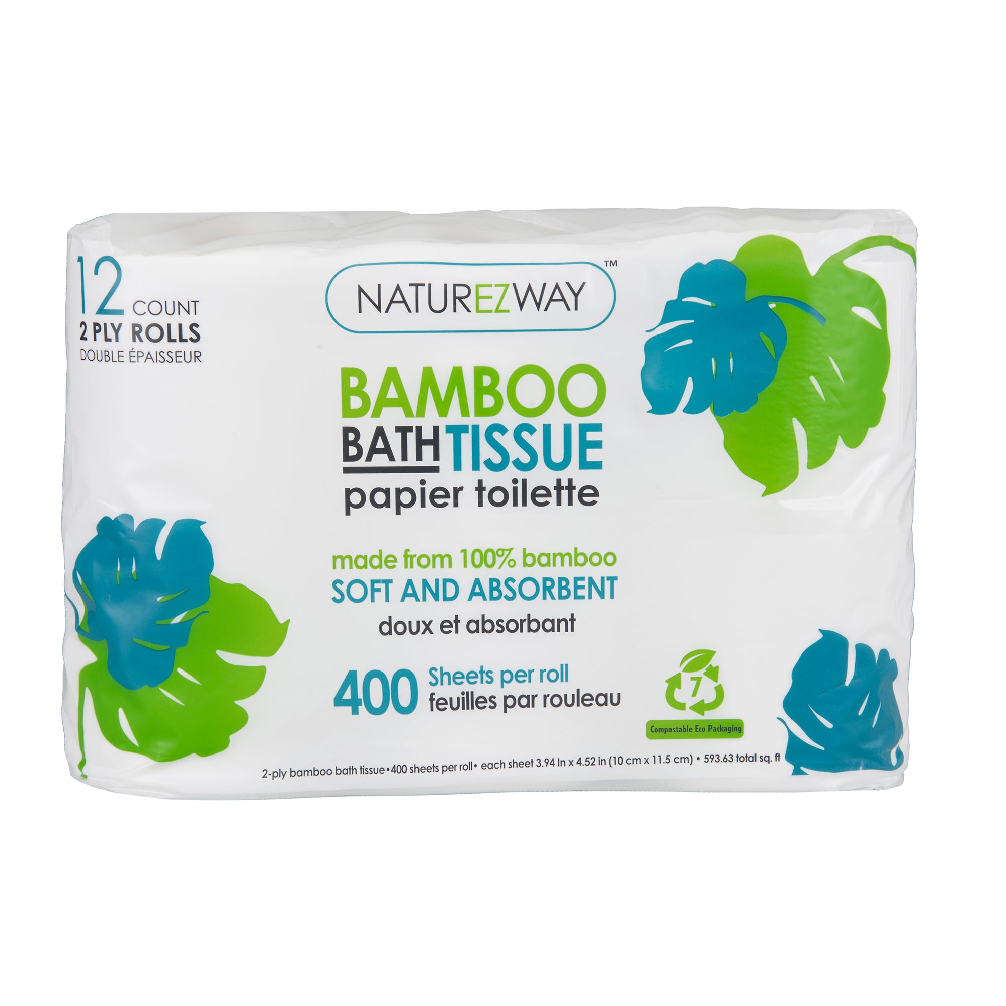 Papier Toilette 100% Bambou - 16 rouleaux