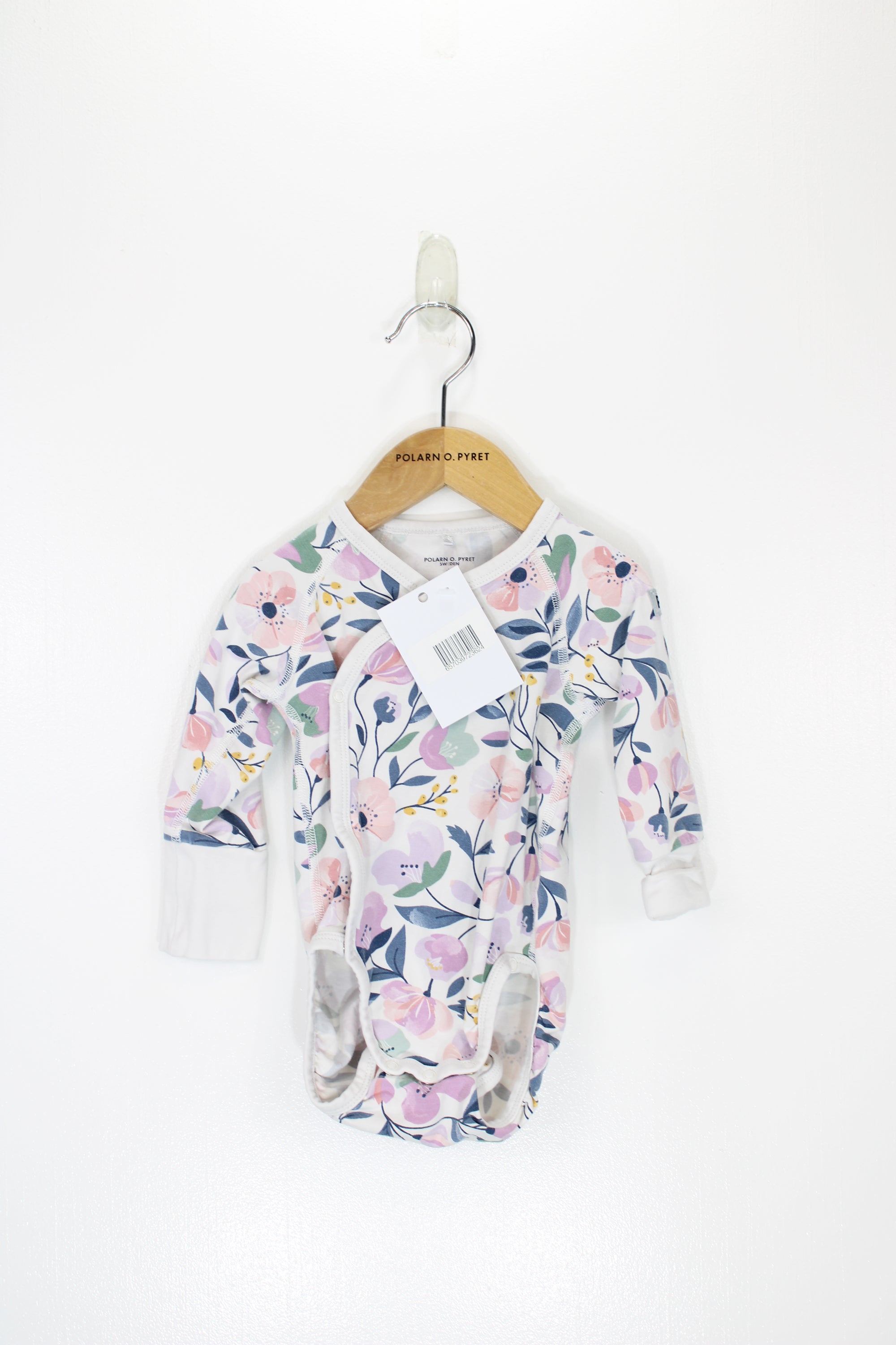 Floral Print Wraparound Babygrow