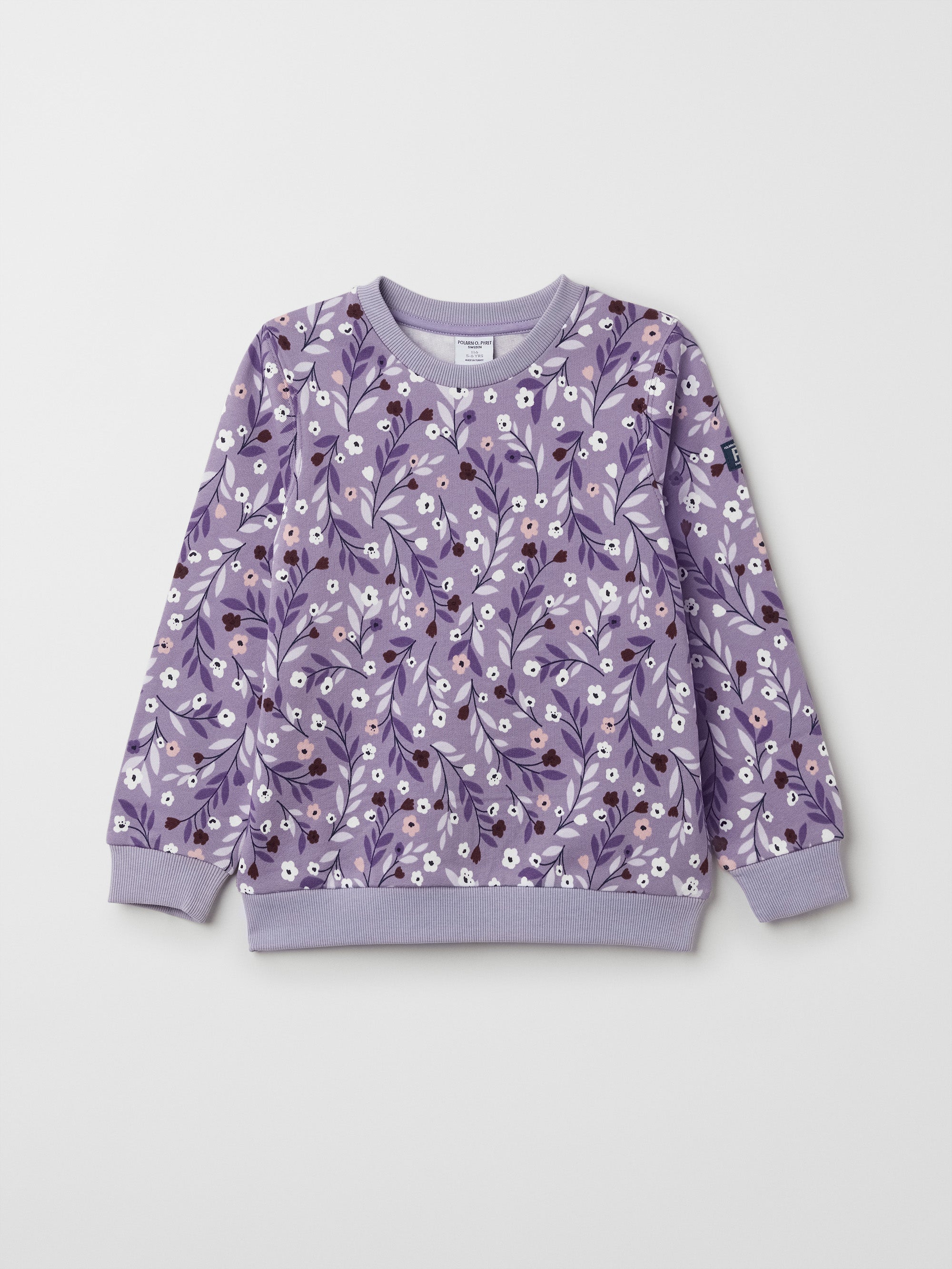 Floral Print Kids Sweatshirt