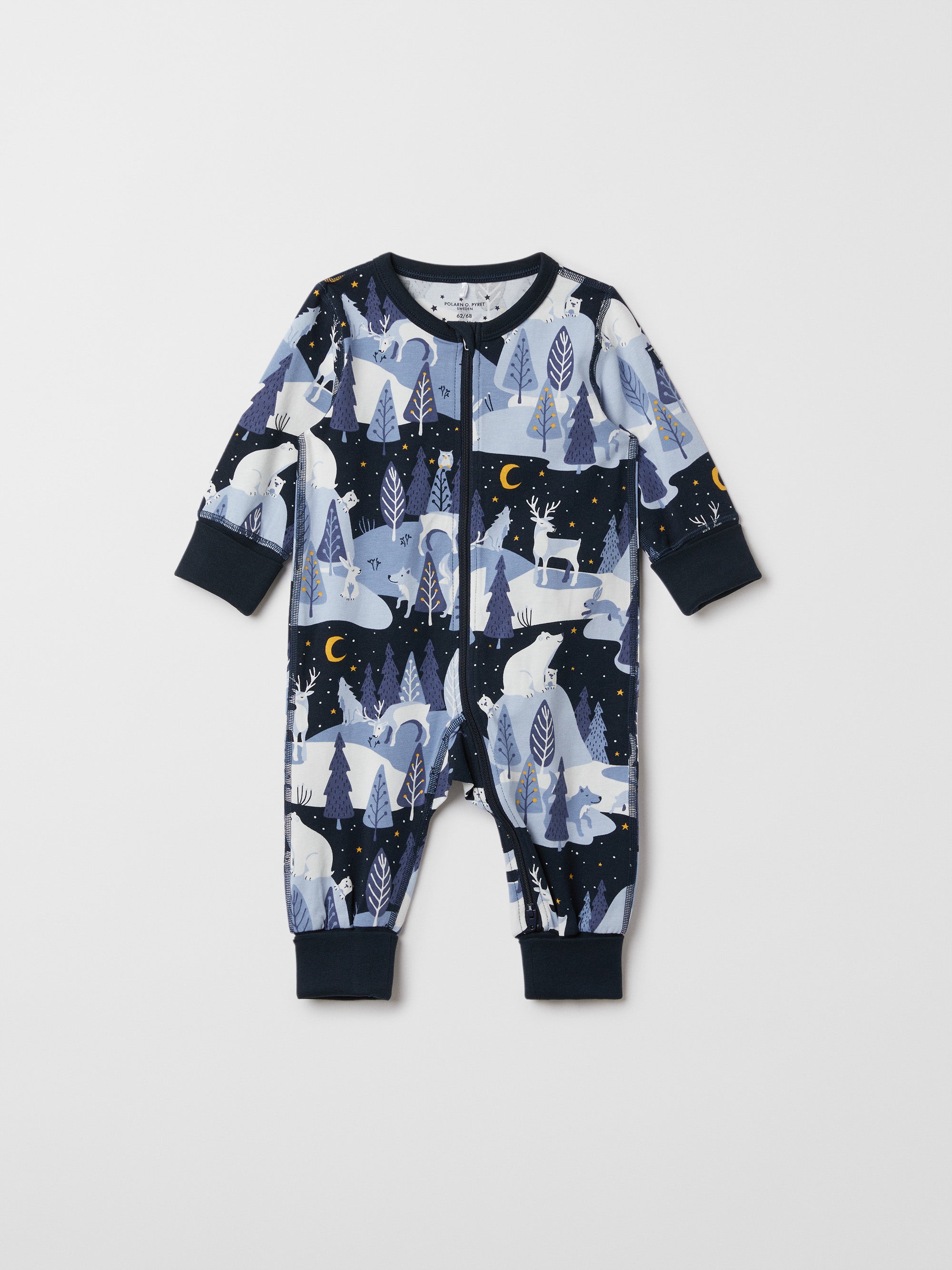 Winter Forest Baby Sleepsuit