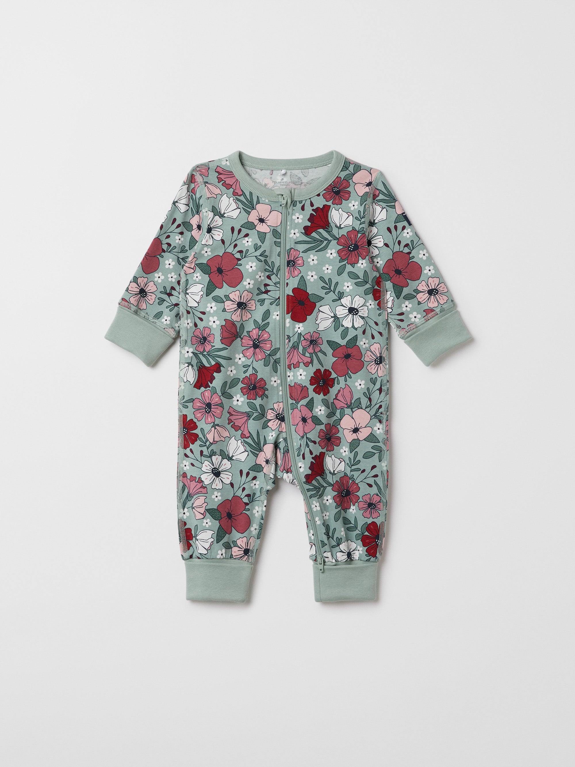 Floral Print Baby Sleepsuit
