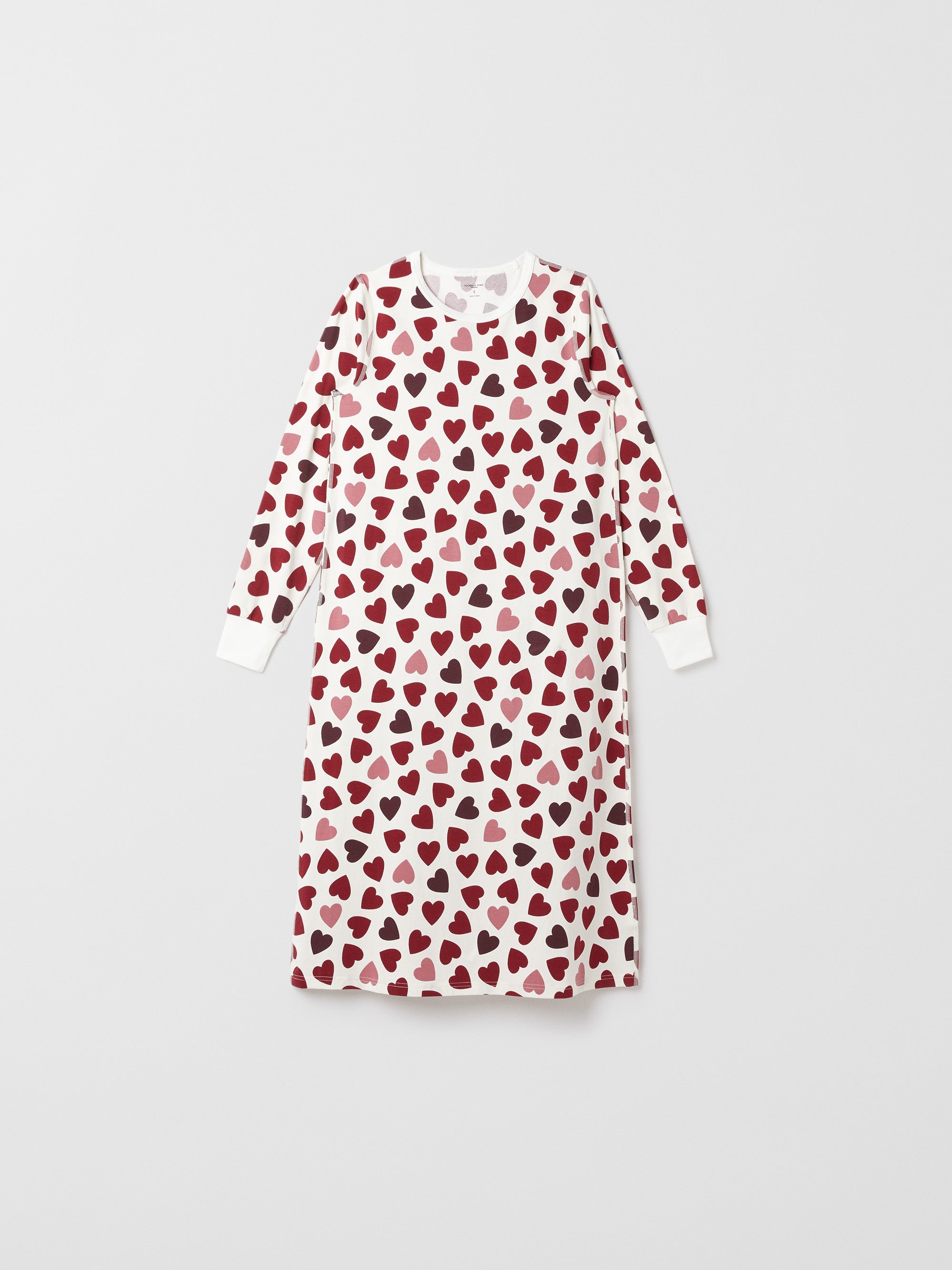 Heart Print Adult Nightdress