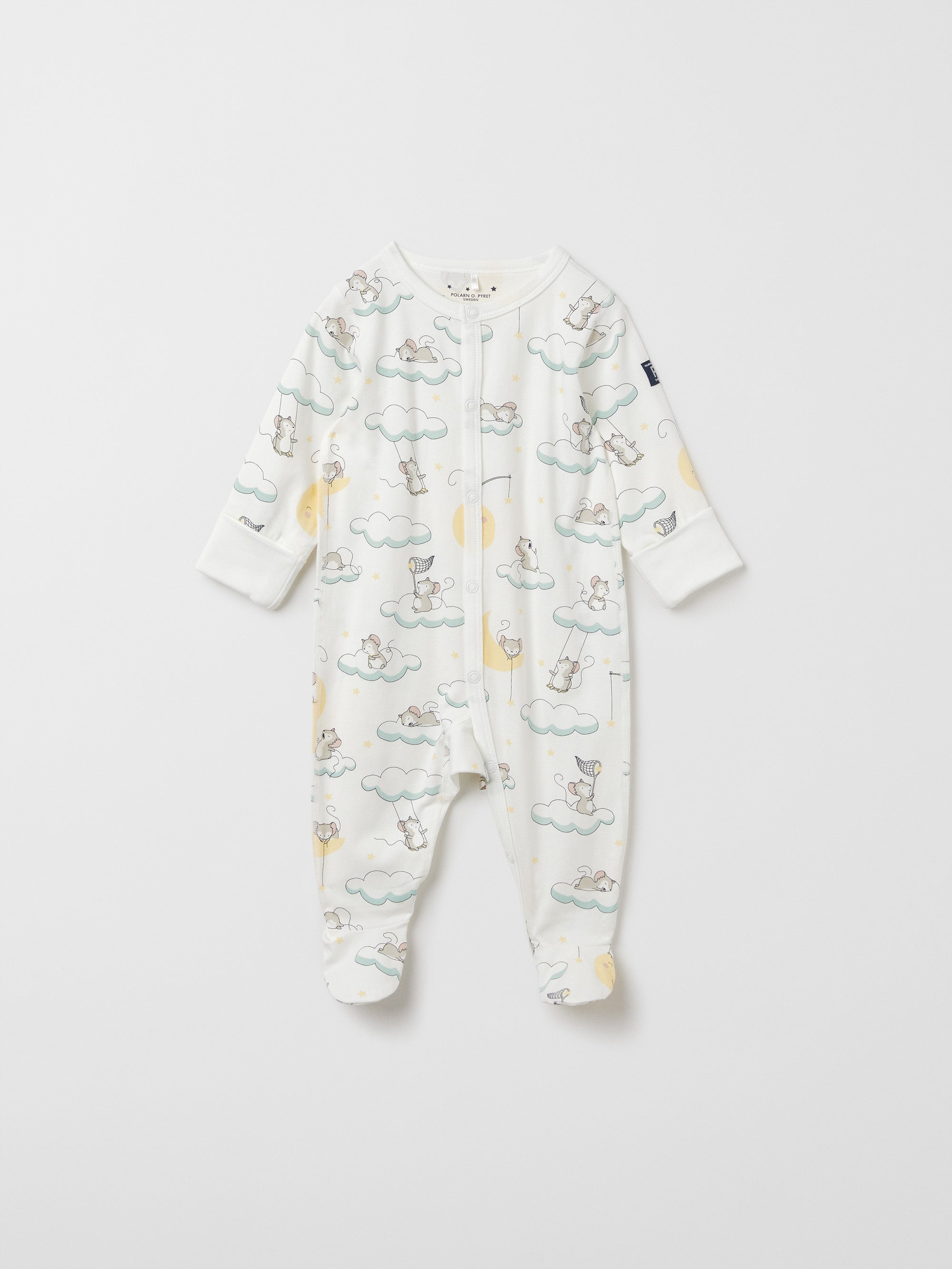 Sleepy Mouse Baby Sleepsuit