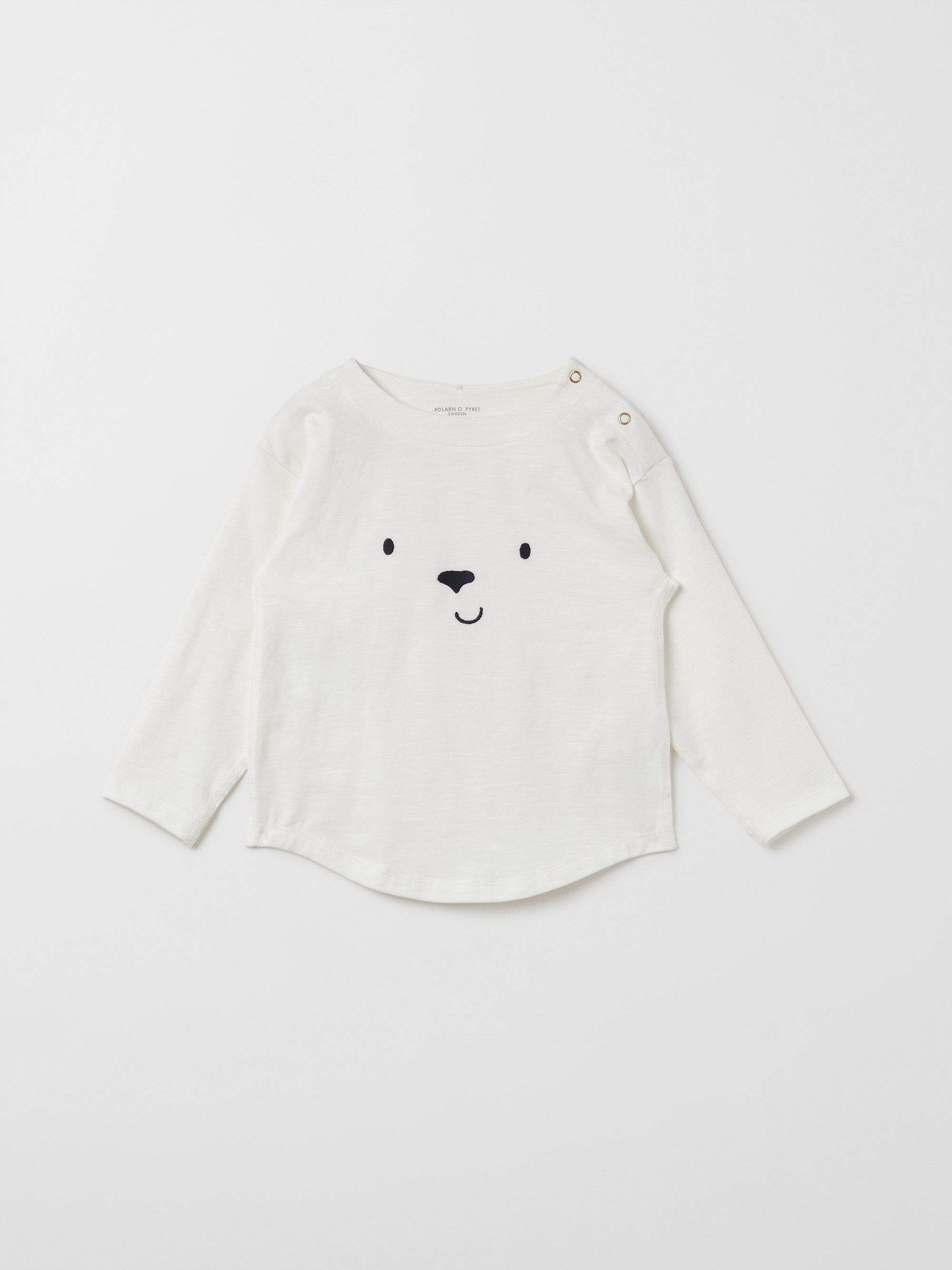 Embroidered Face Baby Top