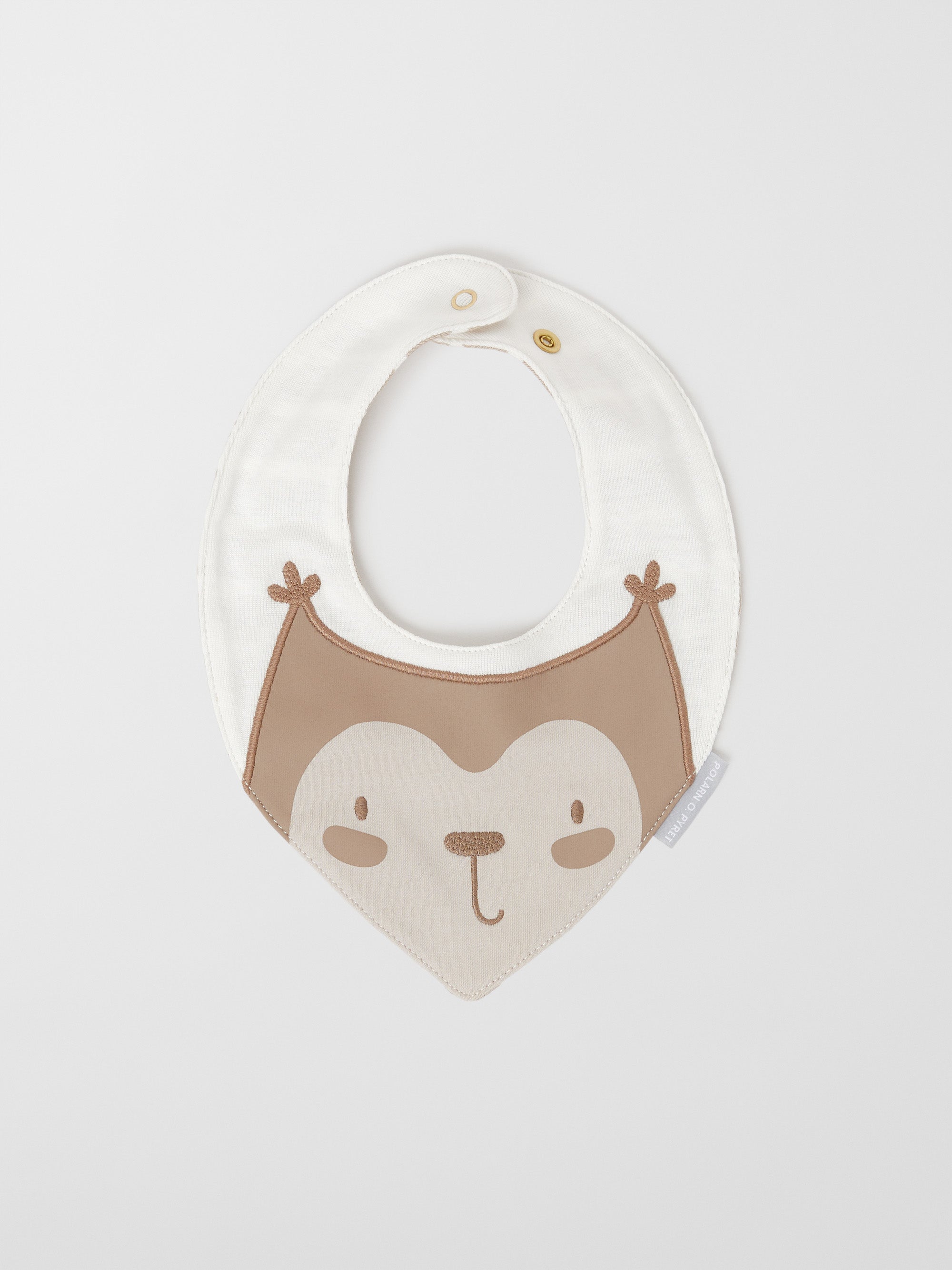 Squirrel Applique Baby Bib