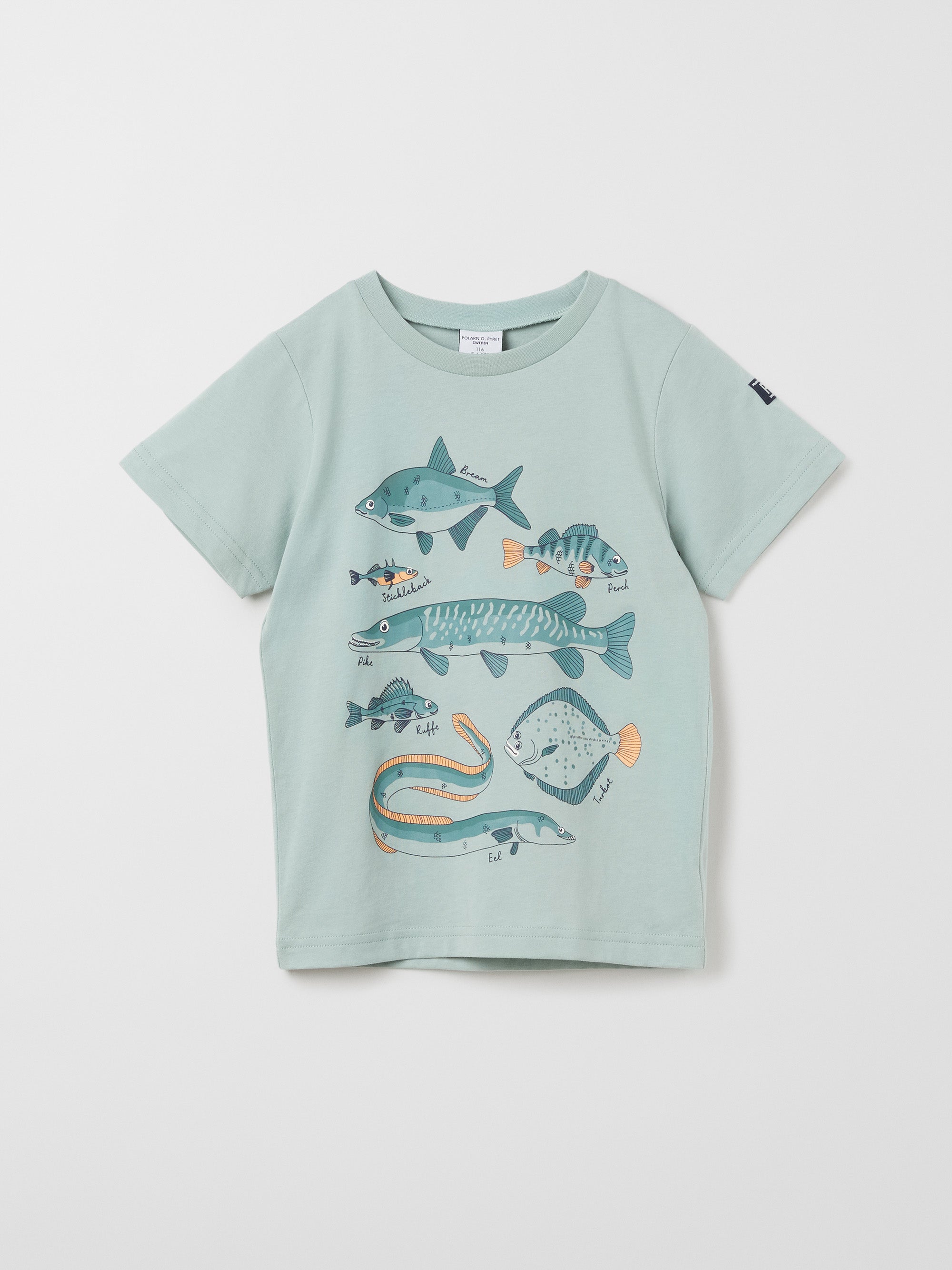 Organic Cotton Kids Sea Life Print T-Shirt