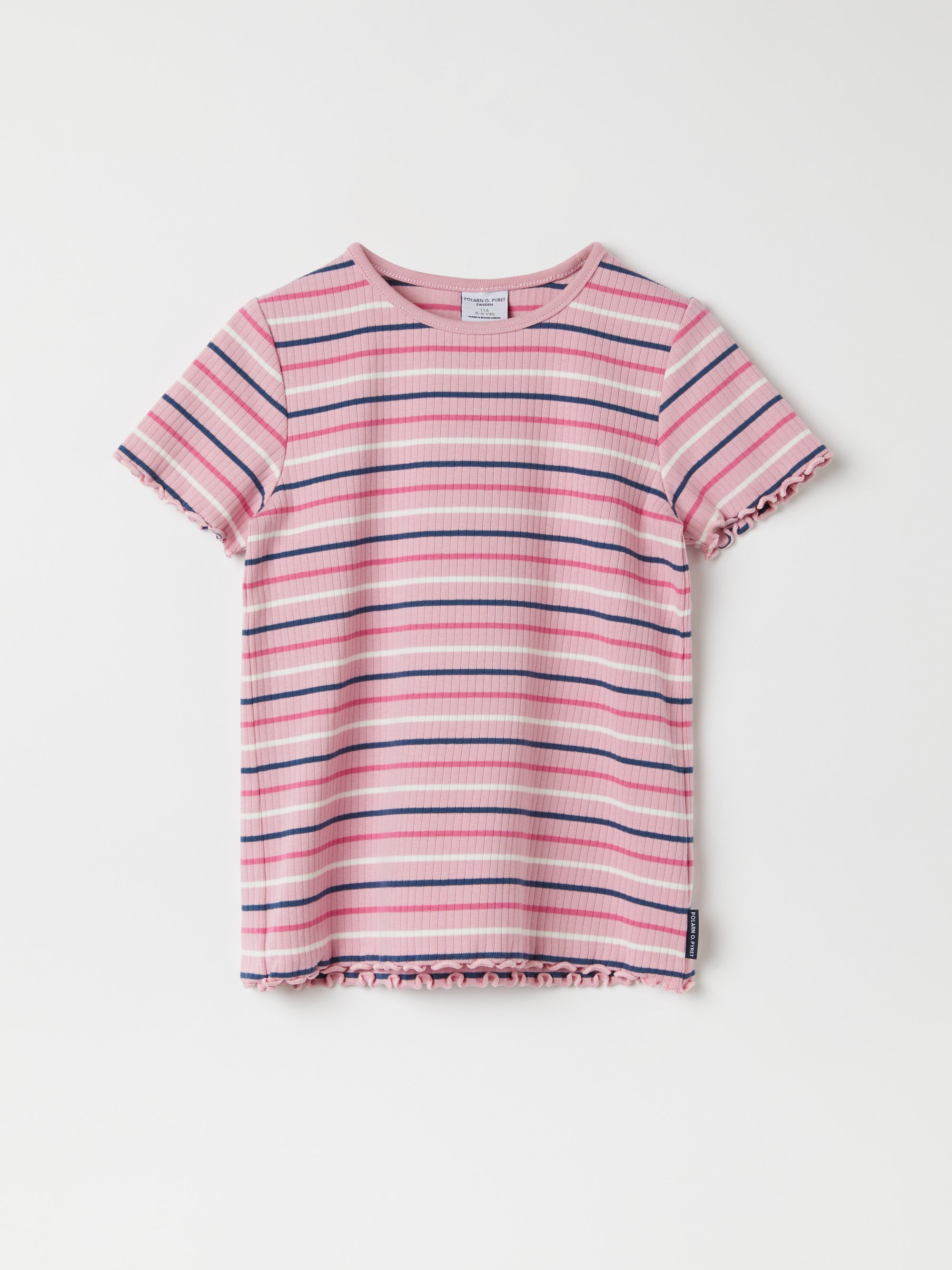Ribbed Striped Kids T-Shirt